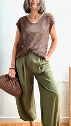 Pantalones Bombacho Pilar Verde