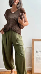 Pantalones Bombacho Pilar Verde