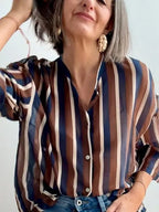 Camisa Rayas Seda