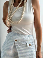 Pantalones Cruzado Celeste