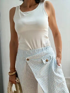 Pantalones Cruzado Celeste