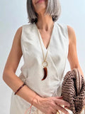 Chaleco Lino Cruzado Ribera