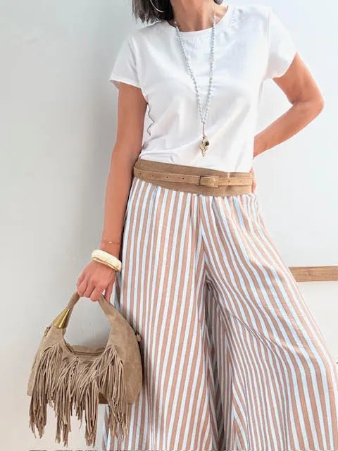 Bolso Flecos Piel Ante