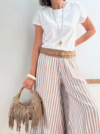 Bolso Flecos Piel Ante