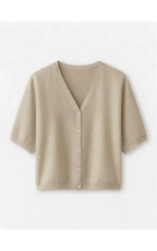 Rebeca Oversize de Botones Beige
