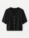 Rebeca Oversize de Botones Negro