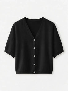Rebeca Oversize de Botones Negro