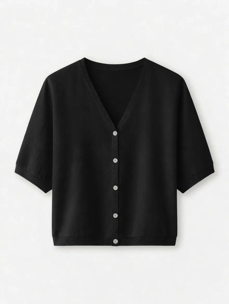 Rebeca Oversize de Botones Negro