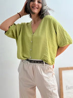 Rebeca Oversize de Botones Lima