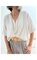 Rebeca Oversize de Botones Beige