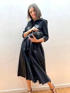 Vestido Camisero Negro