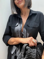 Vestido Camisero Negro