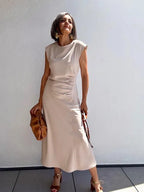Vestido Elena Beige