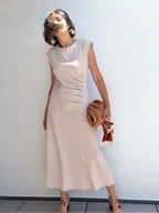 Vestido Elena Beige