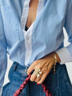 Anillo Flor Lacada
