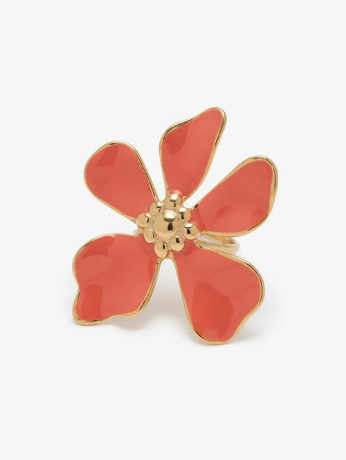 Anillo Flor Lacada