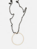 Collar Rosario Aro Negro