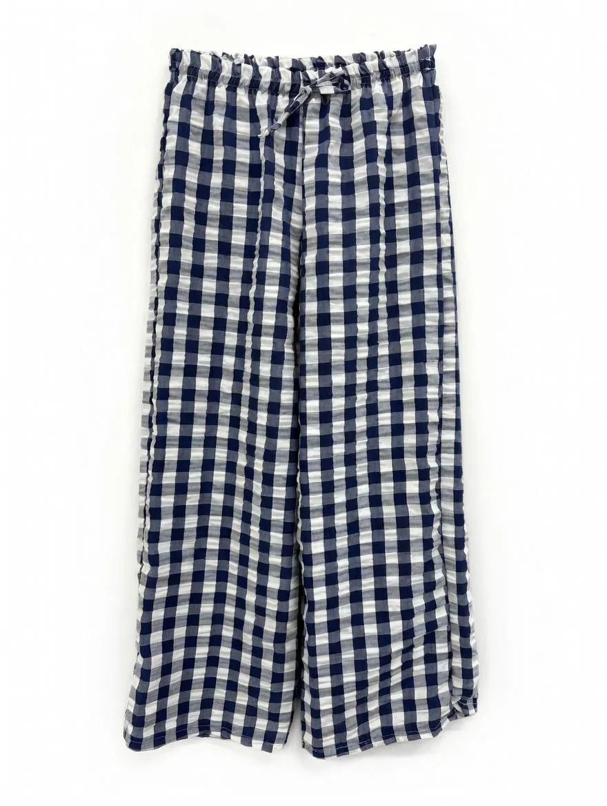 Pantalón Cuadro Marino