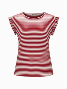 Camiseta Rayada con Volantes R/B