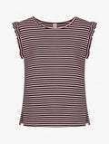 Camiseta Rayada con Volantes R/M
