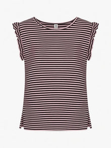 Camiseta Rayada con Volantes R/M