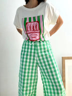 Pantalón Cuadro Verde