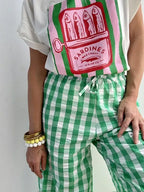 Pantalón Cuadro Verde