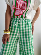 Pantalón Cuadro Verde