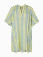 Vestido Rayada Amarilla y Azul