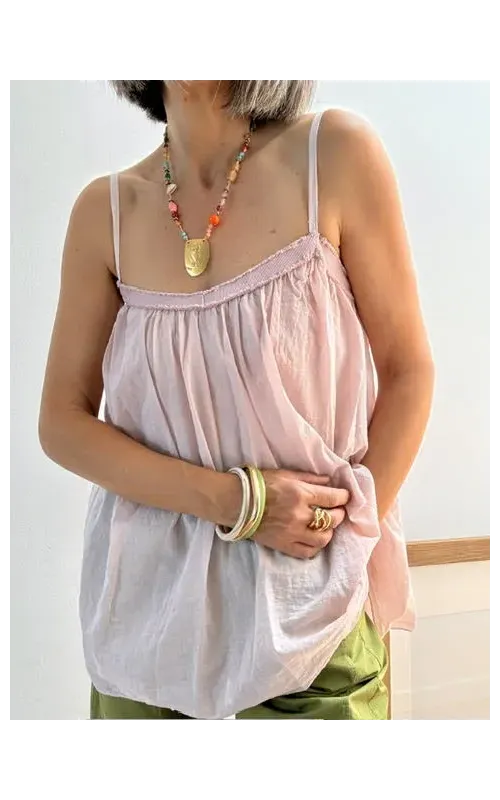 Top Flecos Rosa