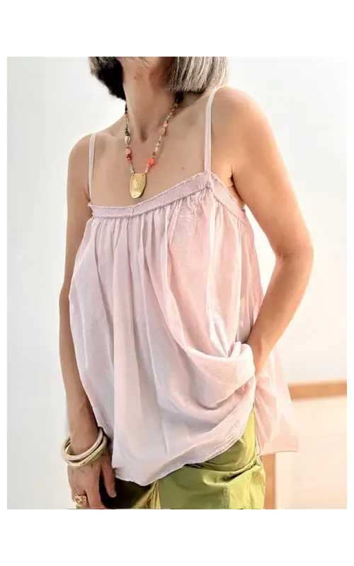 Top Flecos Rosa