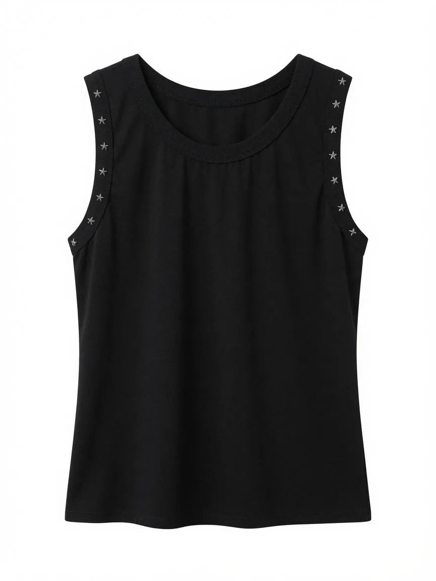 Top Tachas Stars Negro