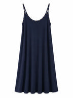Vestido Tachas Marino