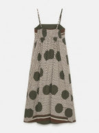 Vestido Midi de Lunares con Smock