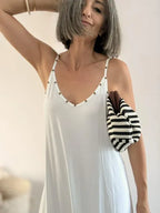 Vestido Tachas Blanco
