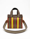 Bolso Tote Rayado Multicolor Pequeño