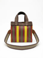 Bolso Tote Rayado Multicolor Pequeño