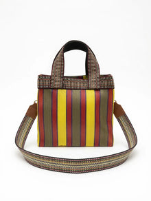 Bolso Tote Rayado Multicolor Pequeño