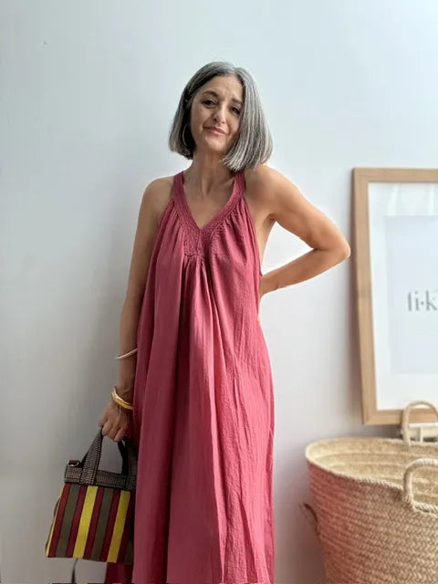 Bolso Tote Rayado Multicolor Pequeño