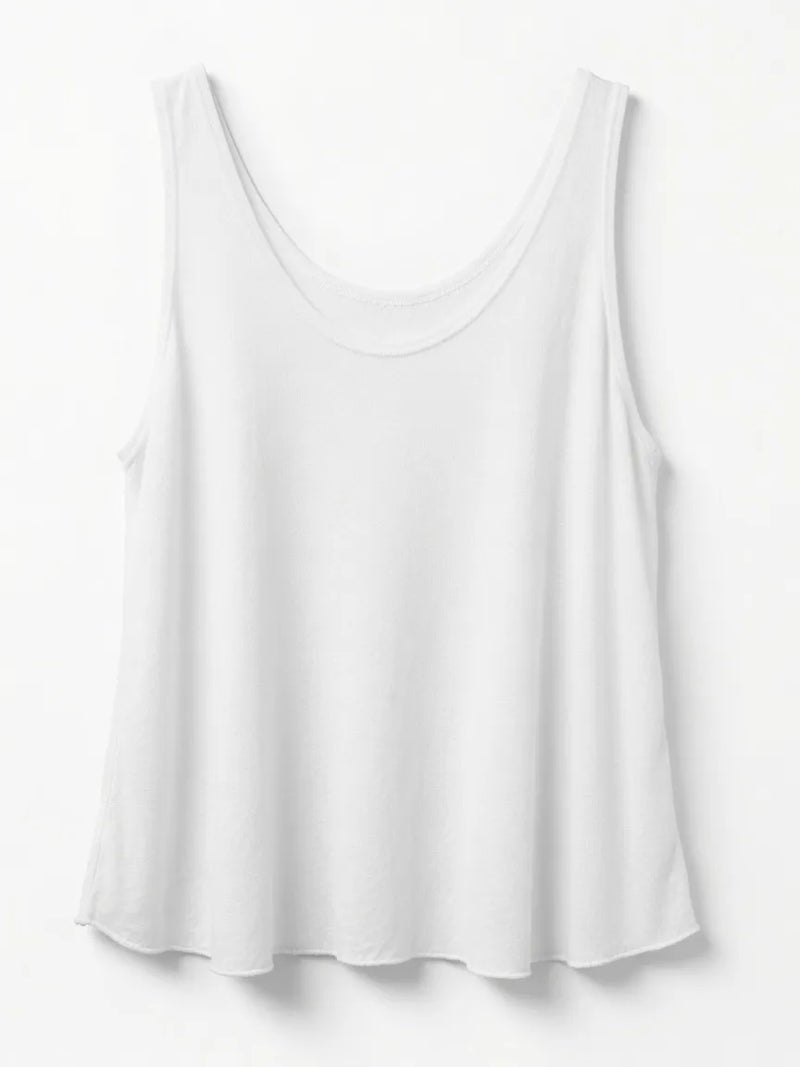 Camiseta Tirantes Lino Blanco