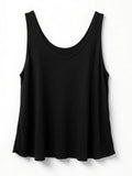 Camiseta Tirantes Lino Negro