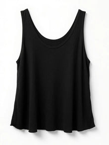 Camiseta Tirantes Lino Negro