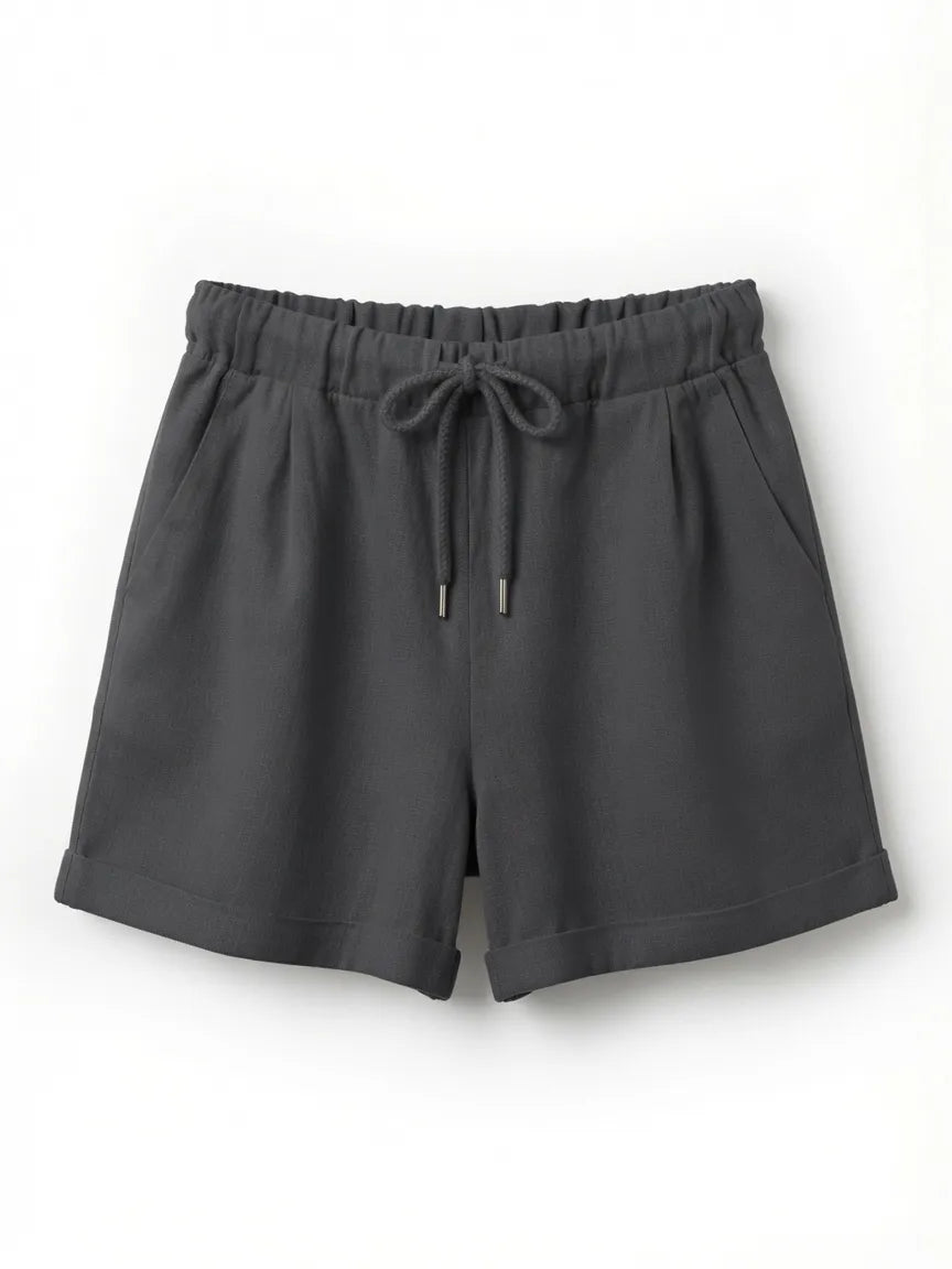 Shorts Lino Gris