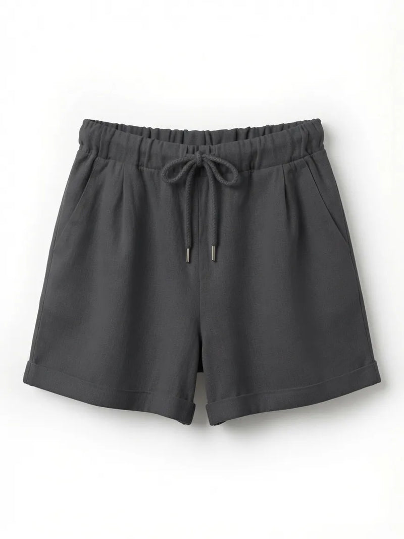 Shorts Lino Gris