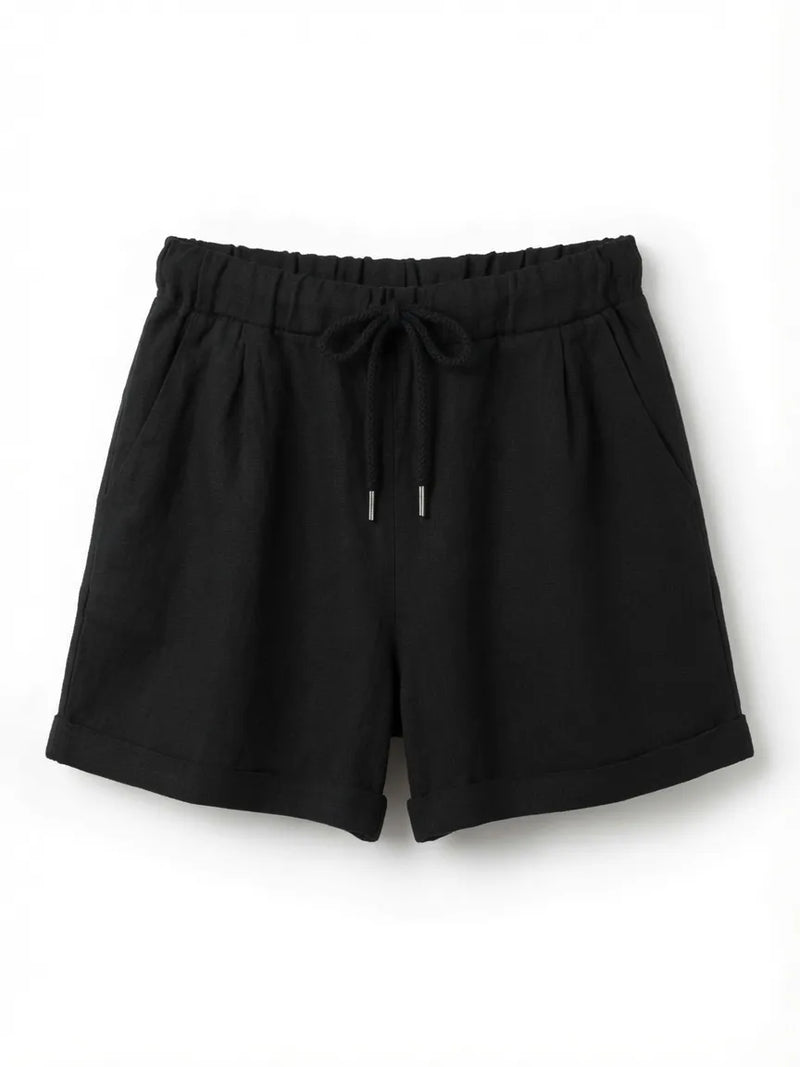 Shorts Lino Negro