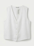 Chaleco Lino Blanco
