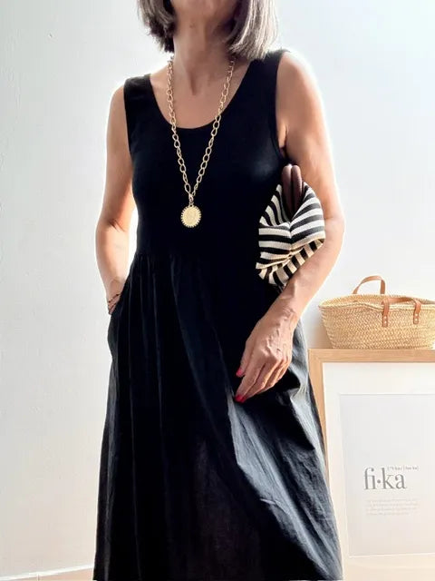 Vestido Camiseta Negro
