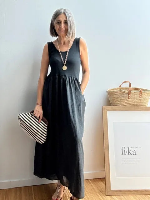 Vestido Camiseta Negro