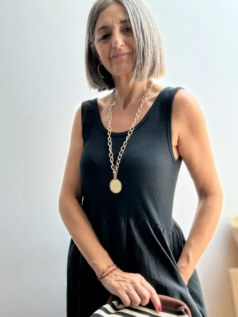 Vestido Camiseta Negro