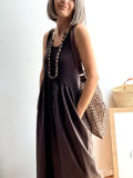 Vestido Camiseta Marrón